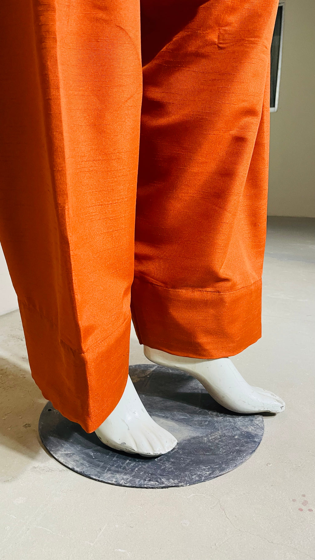 Raw Silk Orange 2PC Suit