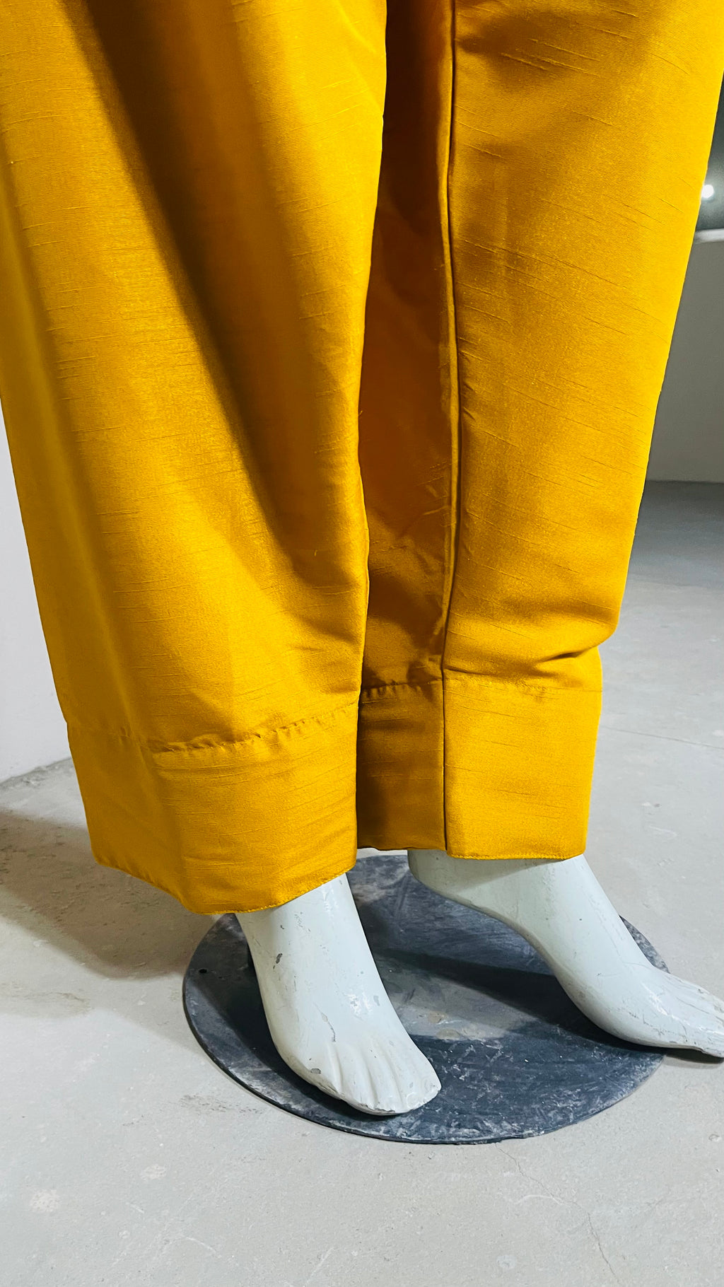 Raw Silk Yellow 2PC Suit