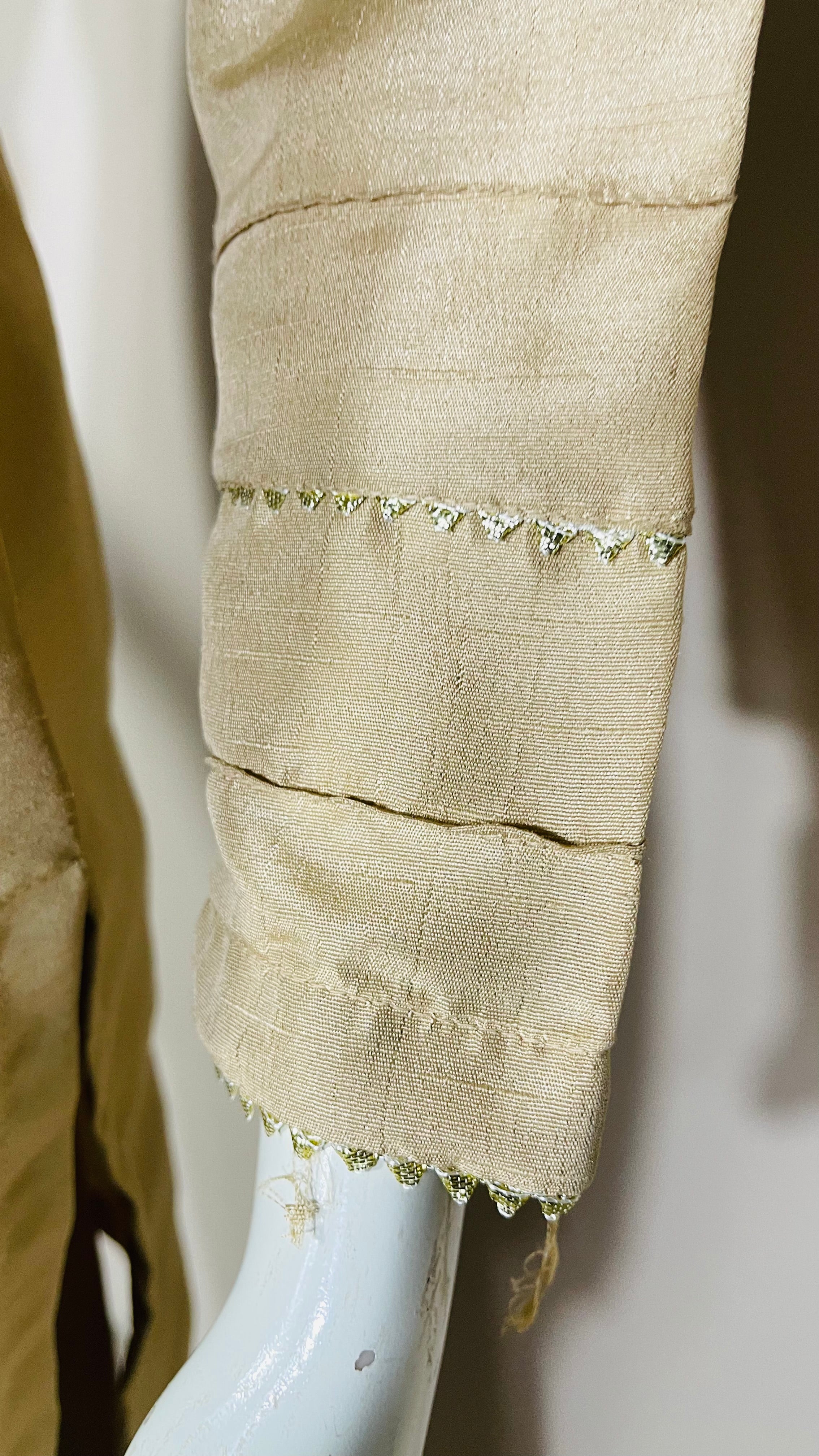 Raw Silk Gold 2PC Suit