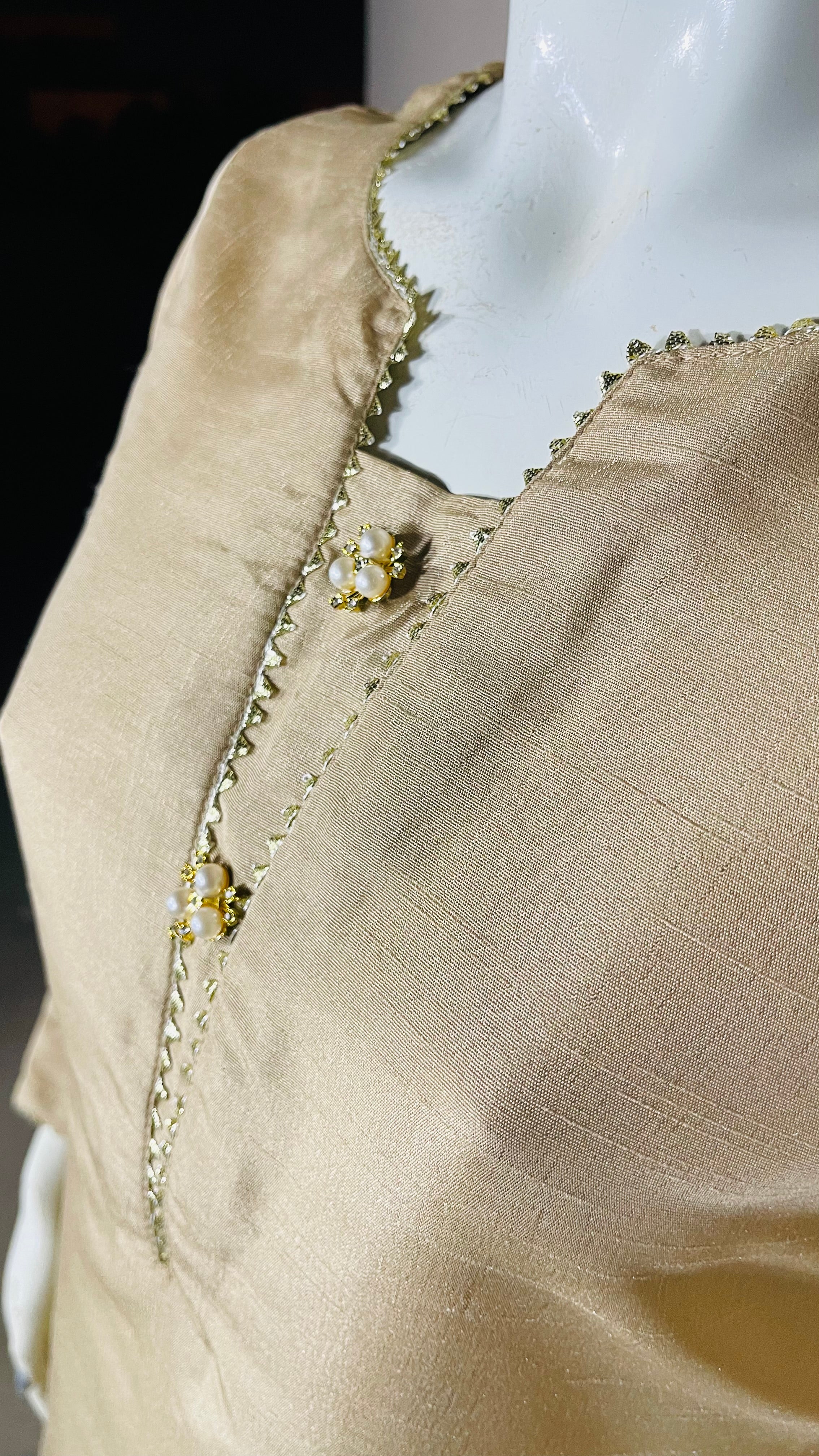 Raw Silk Gold 2PC Suit