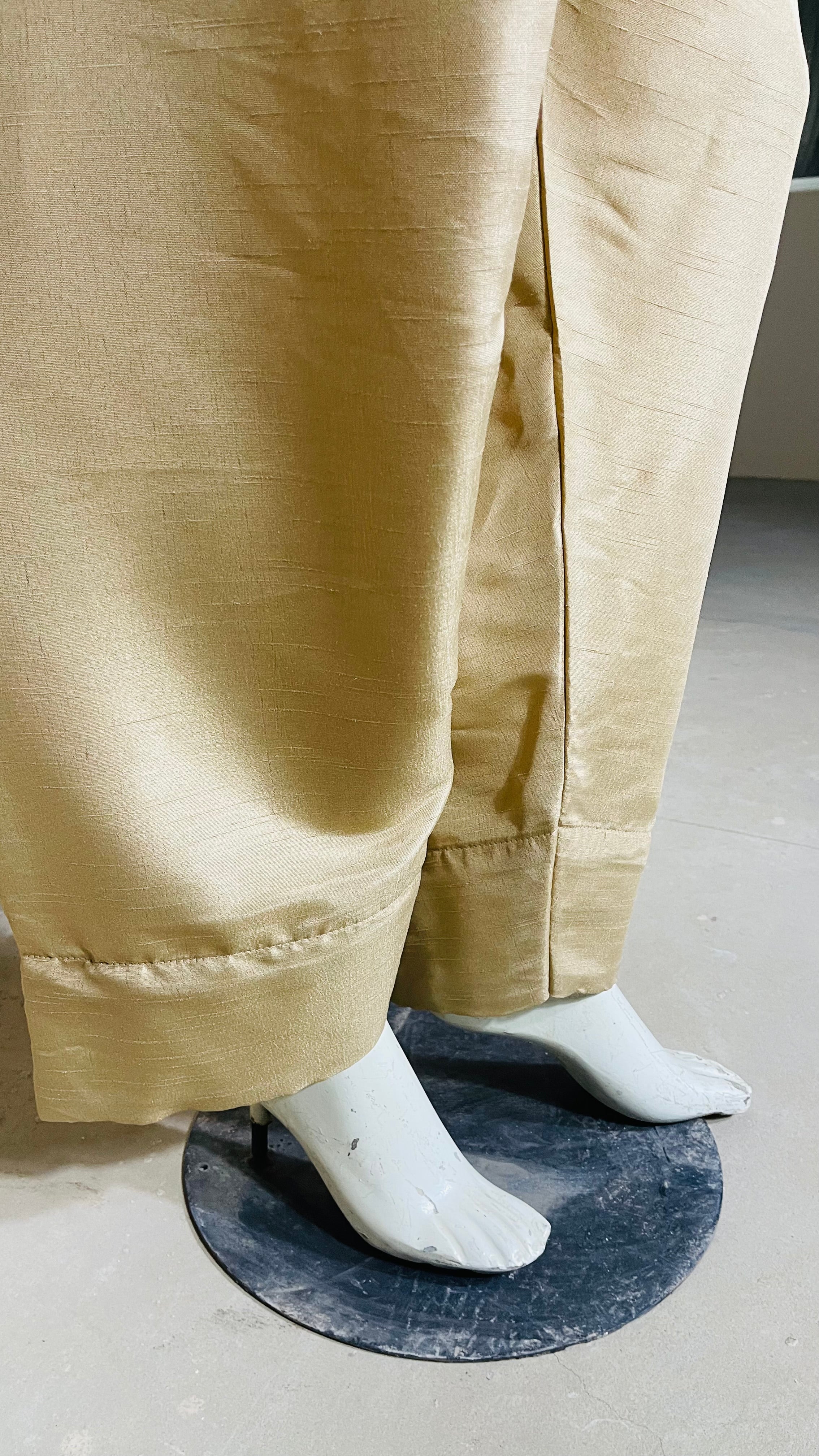 Raw Silk Gold 2PC Suit