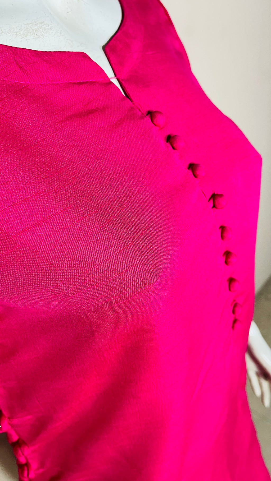Raw Silk Pink 2PC Suit