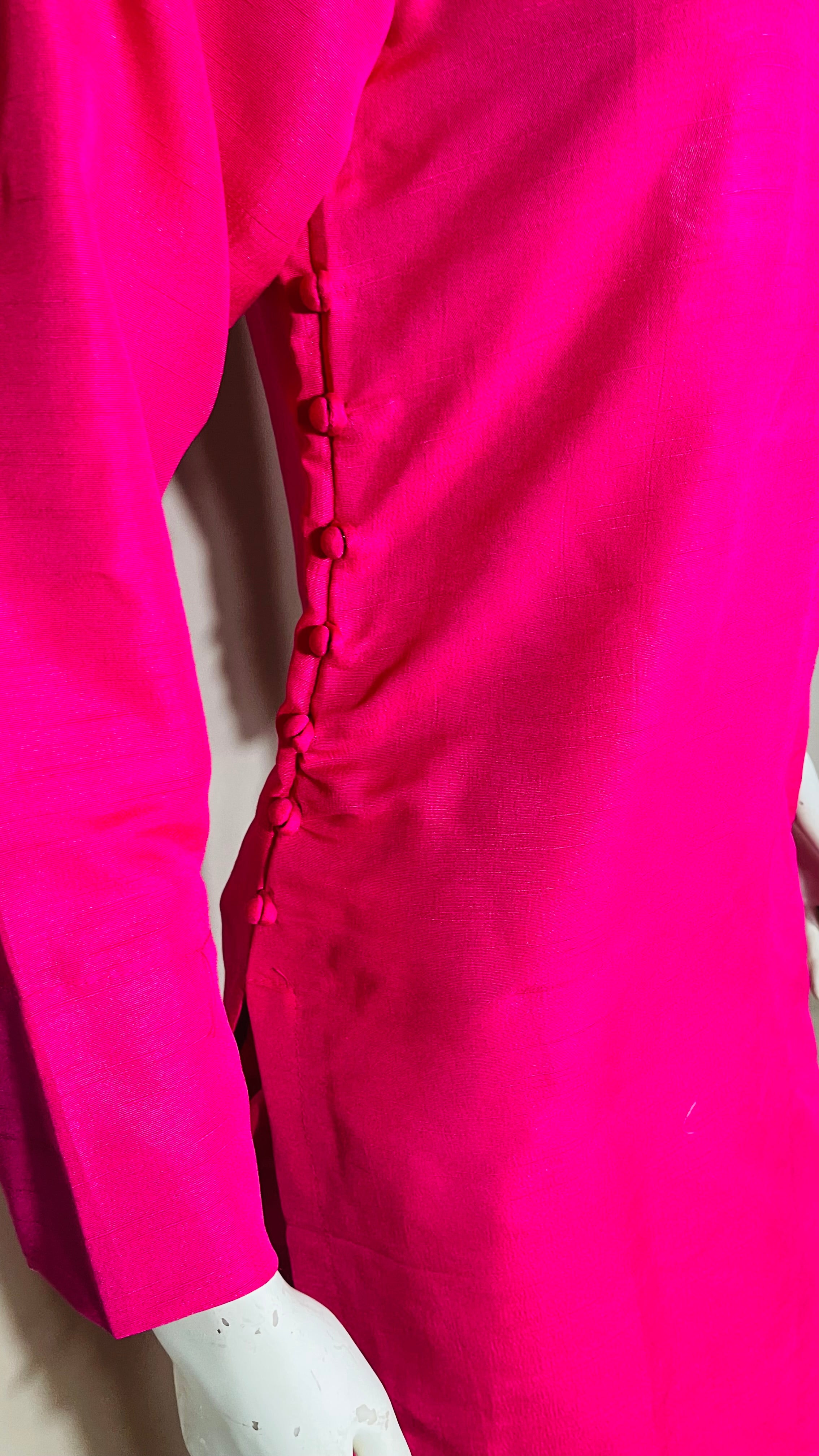 Raw Silk Pink 2PC Suit