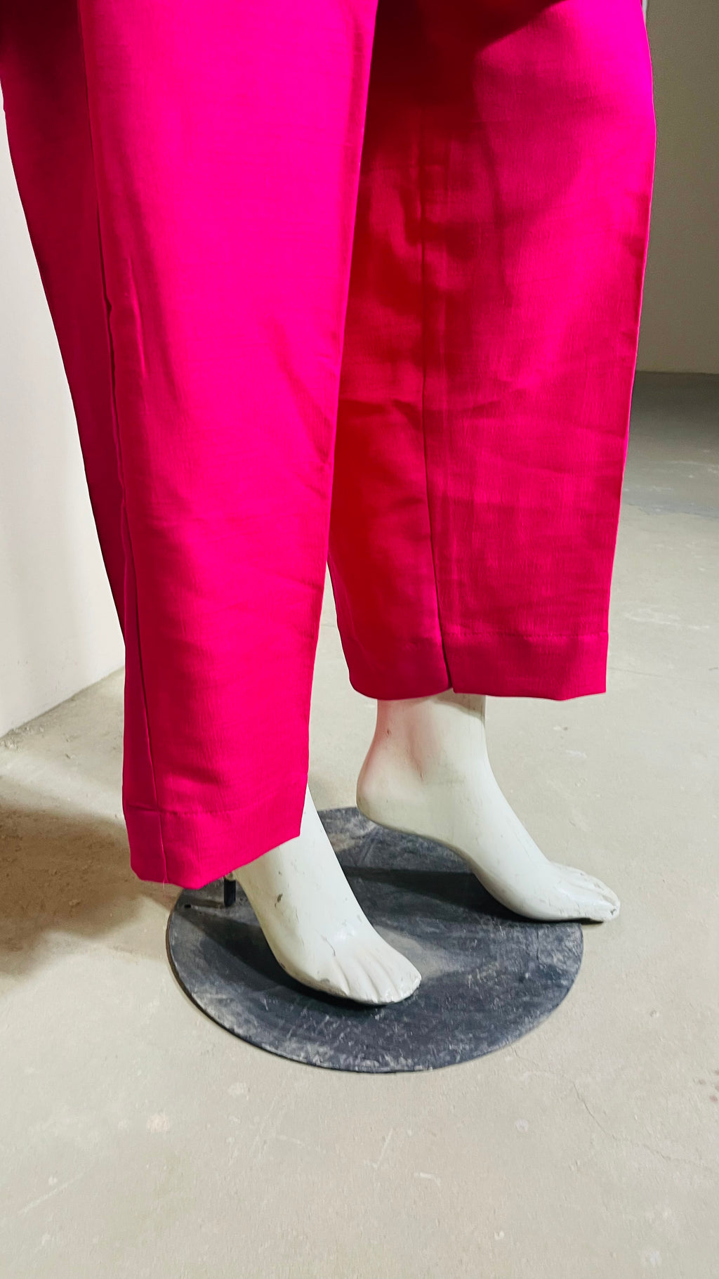 Raw Silk Pink 2PC Suit