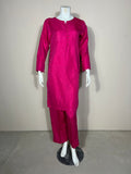 Raw Silk Pink 2PC Suit