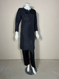 Raw Silk Black 2PC Suit